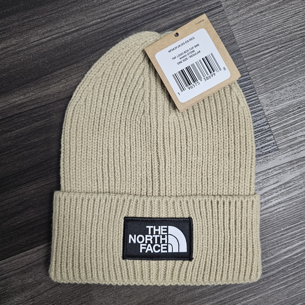 The North Face Men's Cream Knit Beanie